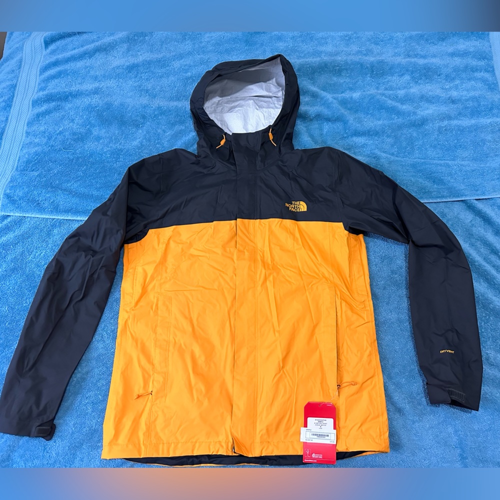 The North Face Large black/yellow raincoat